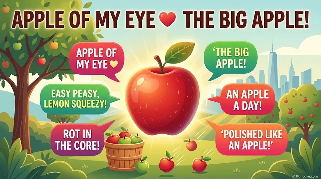 Apple Sayings, Idioms, Nicknames and Slogans