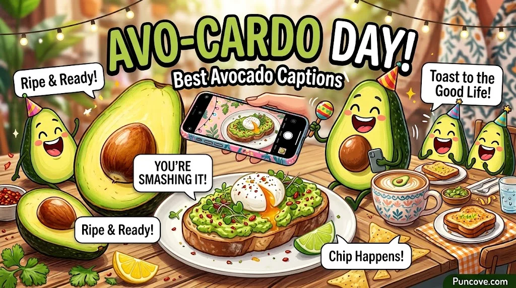Best Avocado Puns for Instagram Captions