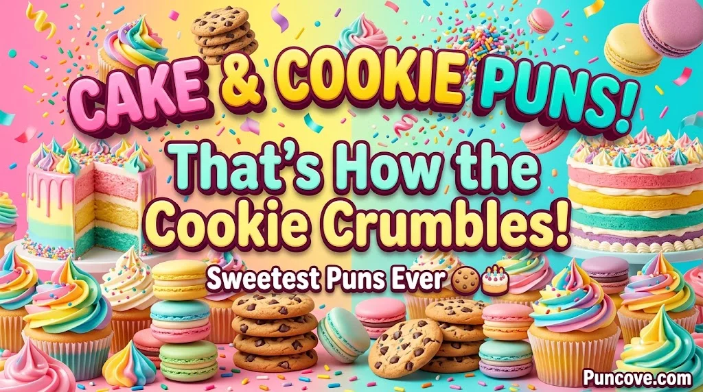 Cake, Cupcake & Cookie Puns for Dessert Lovers