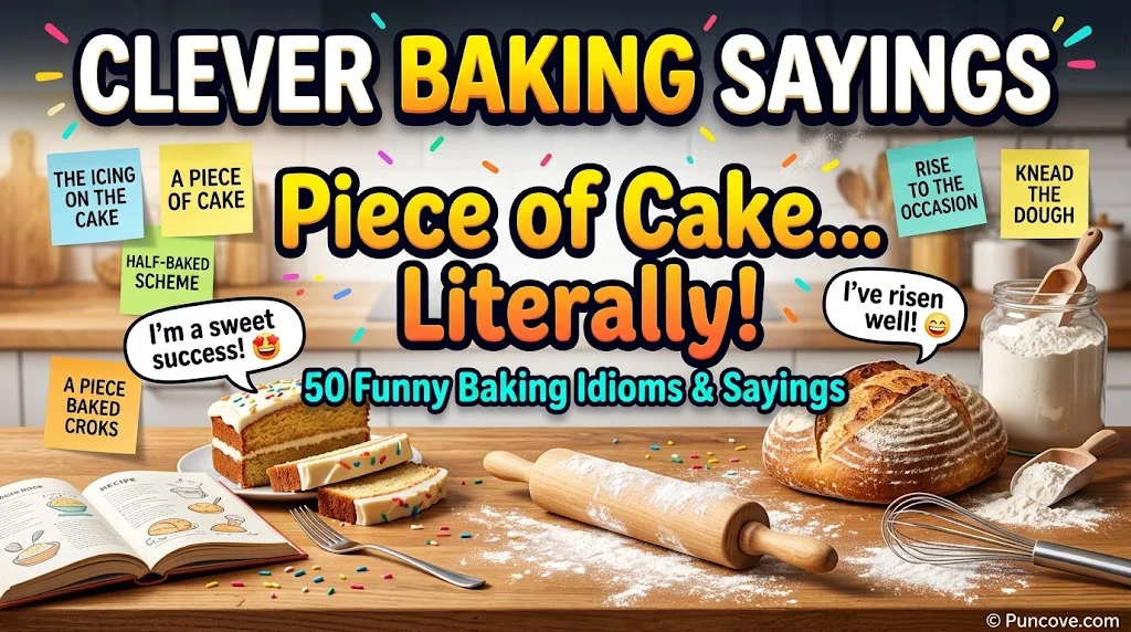 Clever Baking Sayings & Baking Idioms
