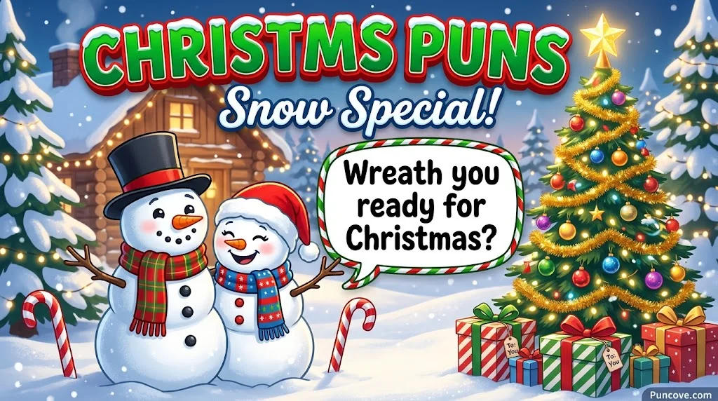 Cute, Christmas & Holiday Winter Puns