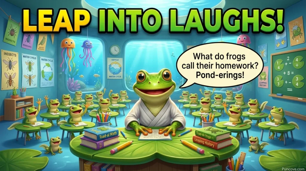 Frog Jokes for Kids and Dad Jokes