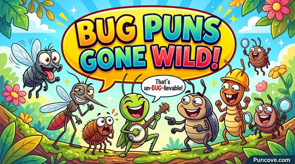 Funny Bug Puns and One-Liners