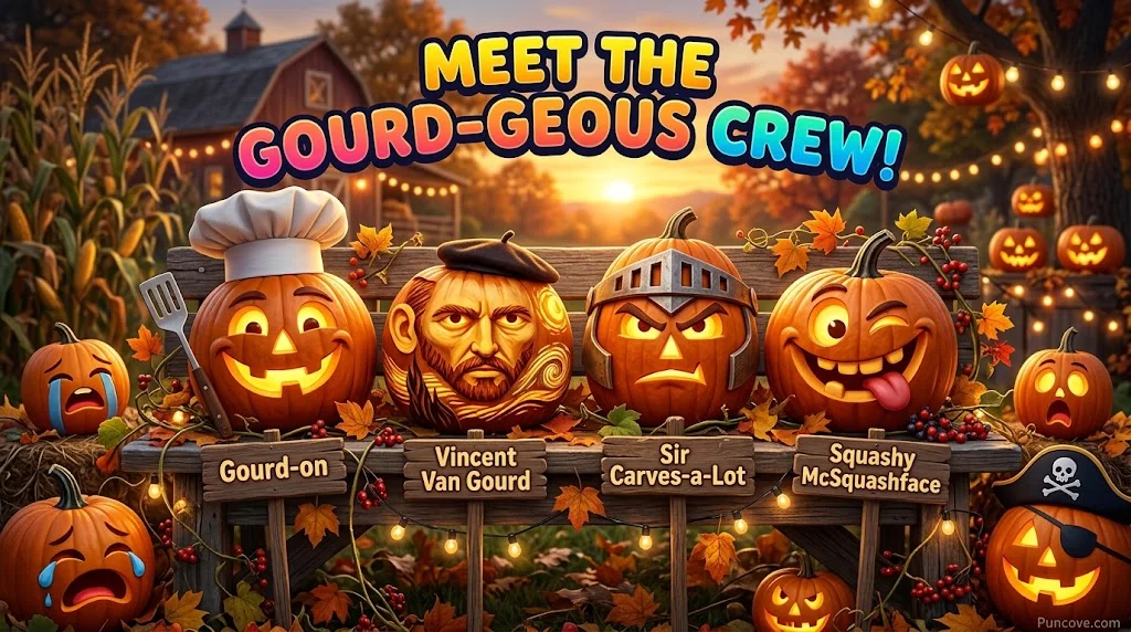 Funny Pumpkin Names, Nicknames & Idioms