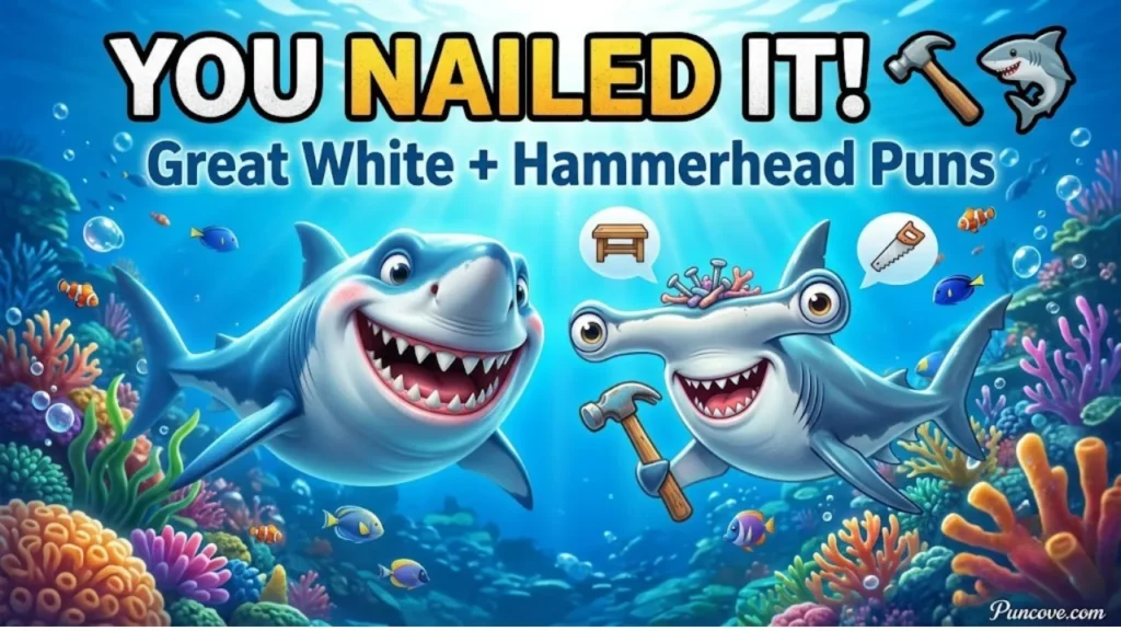 Shark Puns by Species — Great White, Hammerhead, Tiger Shark & More
