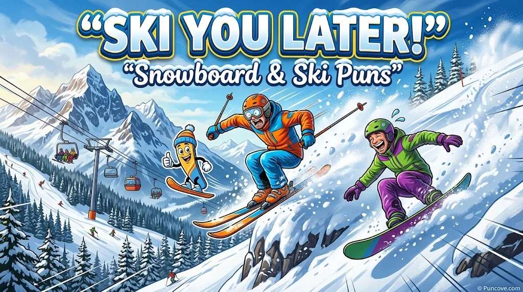 Ski, Snowboard & Slope Puns