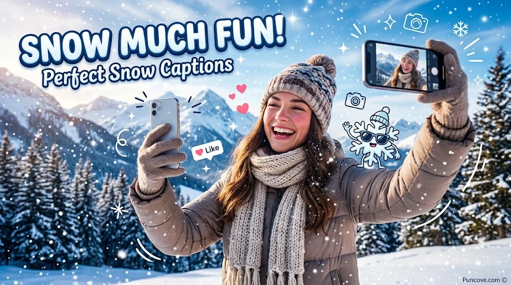 Snow Puns for Instagram Captions