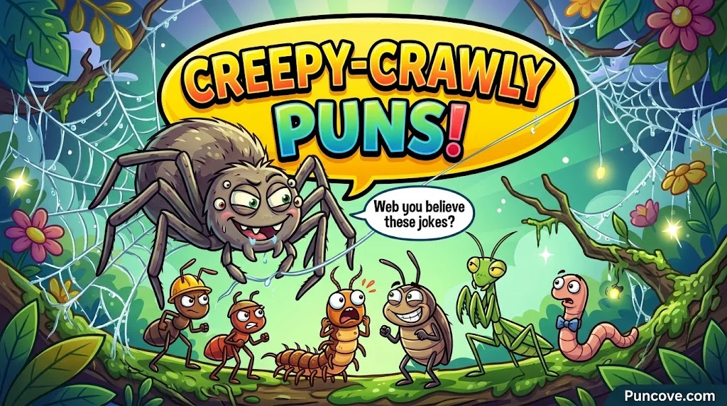 Spider, Ant and Creepy-Crawly Puns