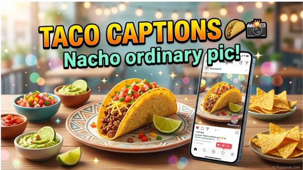 Taco Puns for Instagram Captions & Social Media