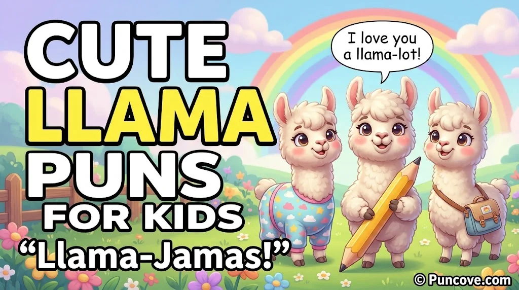 Cute Llama Puns for Kids
