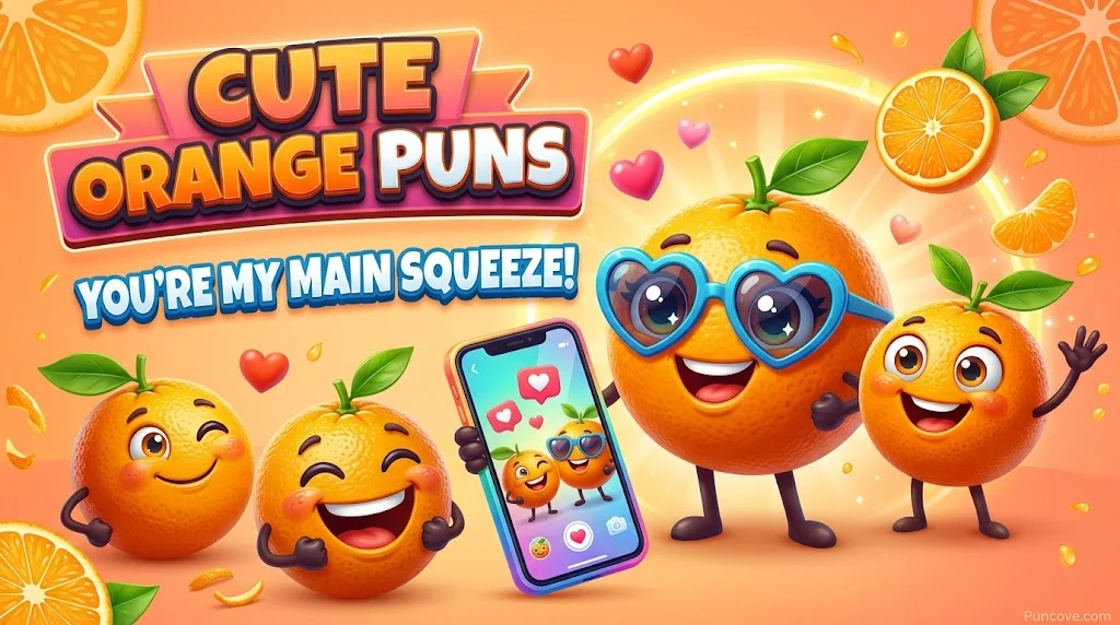 Cute Orange Puns for Instagram Captions