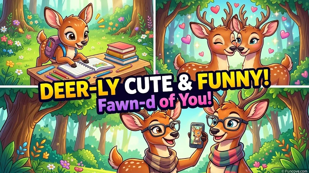 Deer Puns for Kids, Love, Captions, and Hunting Season