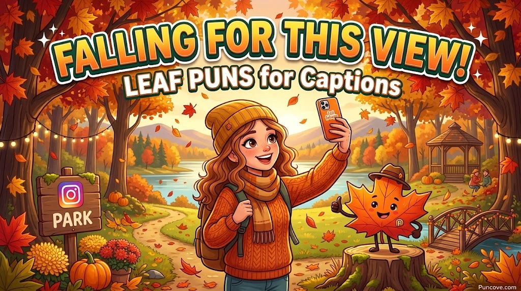 Fall Leaf Puns for Instagram Captions