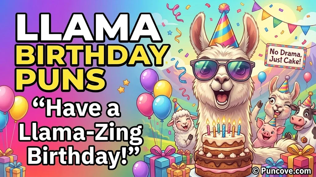 Funny Llama Puns for Birthdays