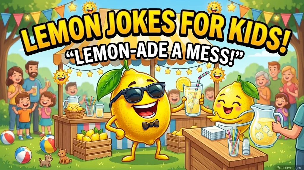 Lemon Puns for Kids and Lemonade Puns