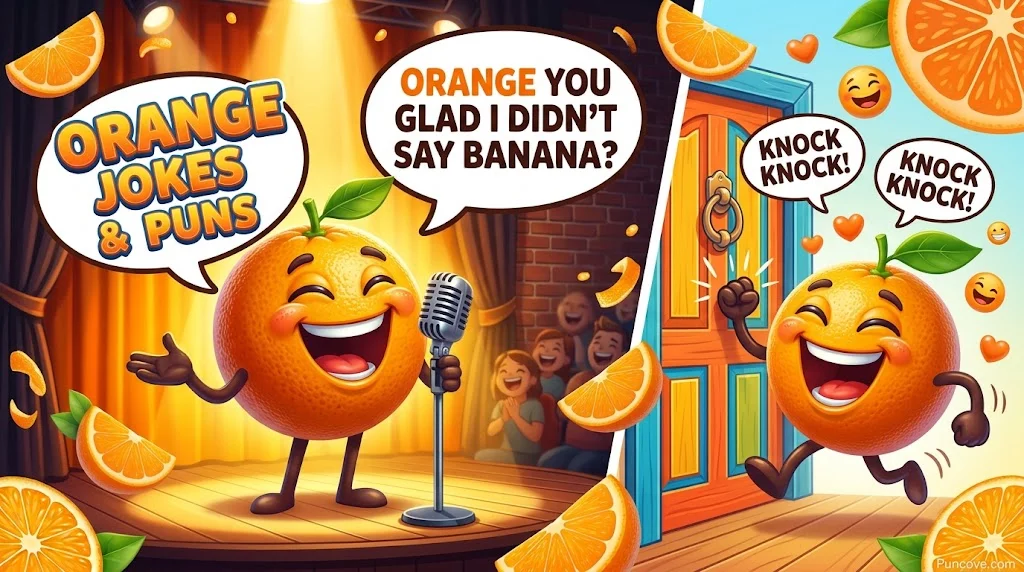 Orange Puns for Jokes: Q&A and Knock-Knock
