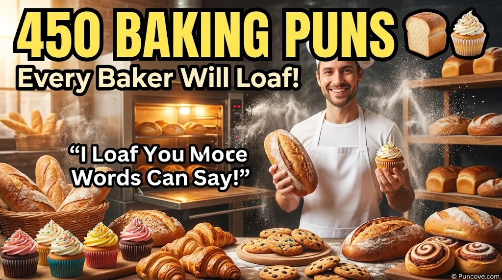 450 Hilarious Baking Puns for Every Bread, Cake & Cookie Lover