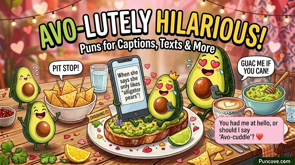 600+ Hilarious Avocado Puns That Are Avo-Some, Funny & Totally Guac-Worthy