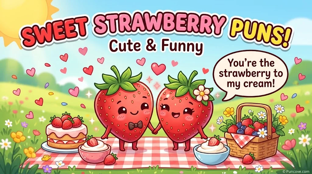 550+ Hilarious Strawberry Puns That'll Make You Say "Berry Funny!"