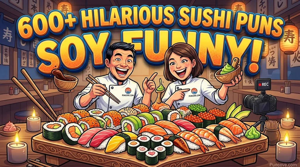 600+ Hilarious Sushi Puns That Are Soy Funny, Rice & Shine & Totally Roll-Some