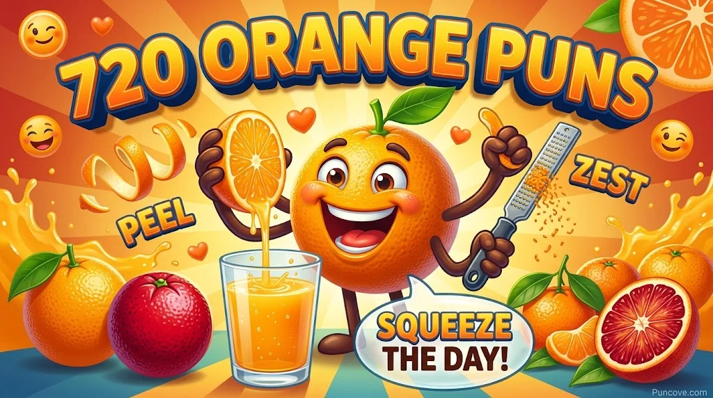 700+ Hilarious Orange Puns That Are Zesty, Funny & Totally A-Peel-ing
